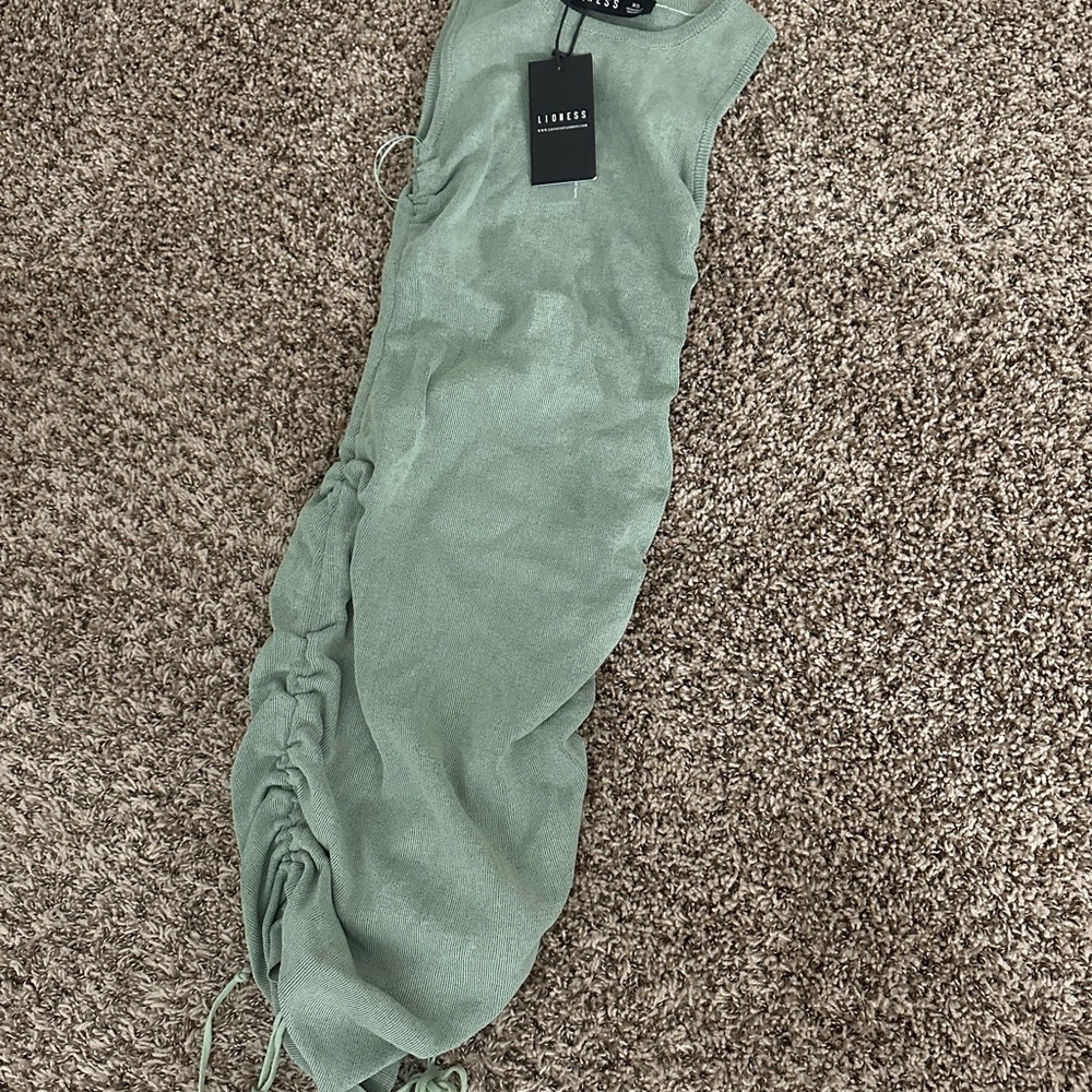 Lush Mint Green Ruched Dress
